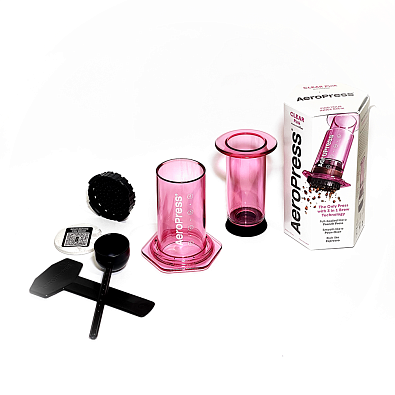 Кофеварка ручная AeroPress Clear Pink